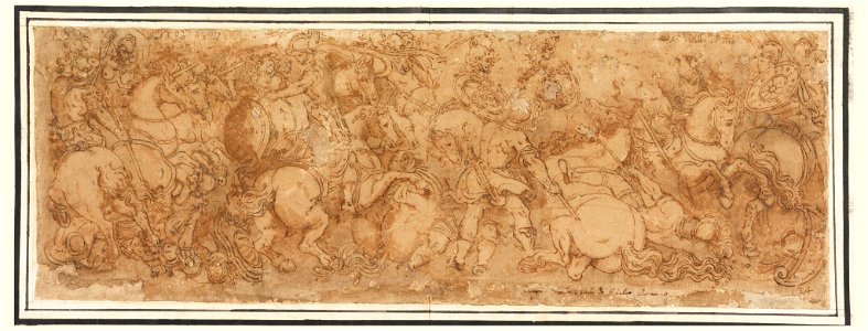 Drawing, Battle Scene, 1524–46 (CH 18541639)