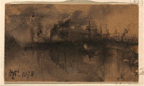 Drawing, A Harbor, 1878 (CH 18189699)