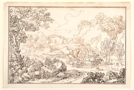 Drawing, A landscape, 1770–86 (CH 18123889-2)