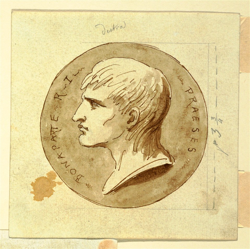 Drawing, A Medal of Napoleon Bonaparte as President of the Italian Republic, verso; Hebe Gives Immortality to Hercules's Charioteer, 1802–04 (CH 18540055)
