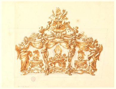Drawing, A Reliquary for Three Skulls, ca. 1770 (CH 18116869)
