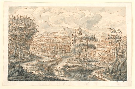 Drawing, A Valley, 1750–70 (CH 18121927-2)
