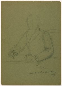 Drawing, Carl Schuz Seated, 1899 (CH 18566891)