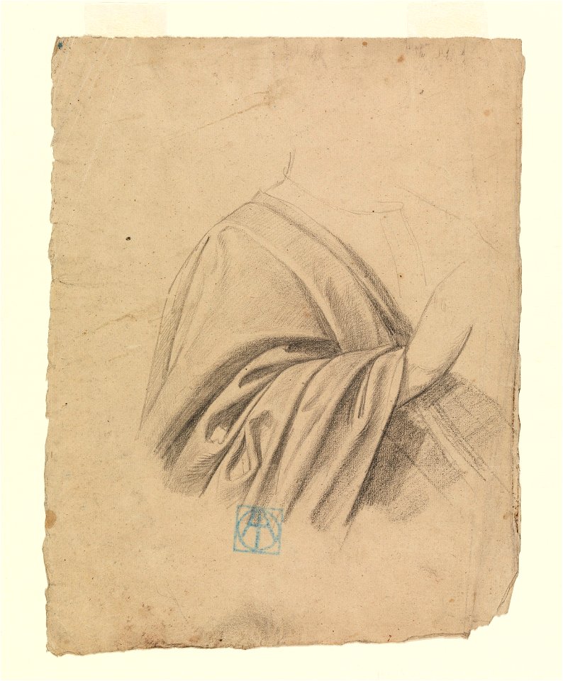 Drawing, Drapery Study, 1886–92 (CH 18439675)