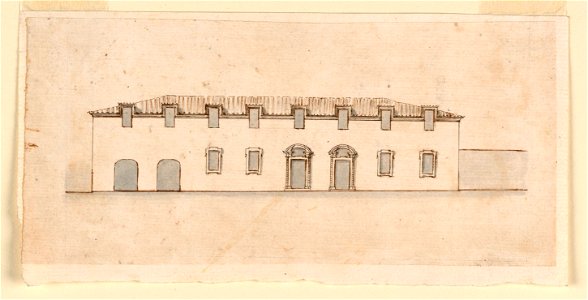 Drawing, Elevation of a royal building, ca. 1746 (CH 18541885-2)