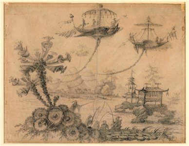 Drawing, Chinoiserie Fantasy, 1770–90 (CH 18328725-2)