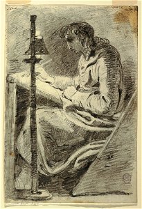 Drawing, An Artist Drawing by Lamplight, 1800–1820 (CH 18113367)