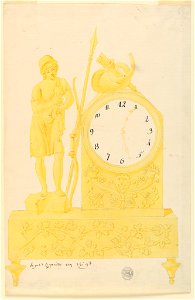 Drawing, Design for a clock, 1800–1825 (CH 18328821)