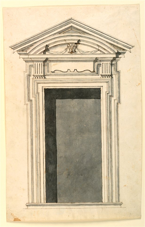 Drawing, Design for a Door Frame, 1740–50 (CH 18127425-2)