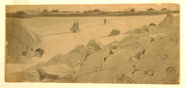Drawing, Beach at Marshfield, 1869–74 (CH 18174799)