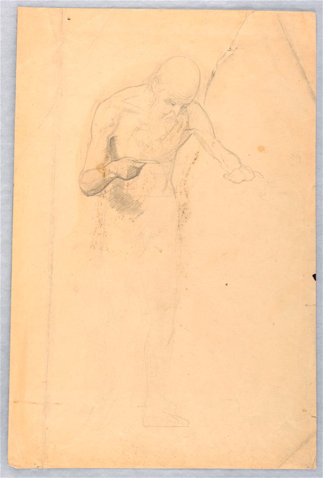 Drawing, Bearded Man Standing, 1852 (CH 18566221)