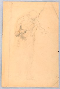 Drawing, Bearded Man Standing, 1852 (CH 18566221)