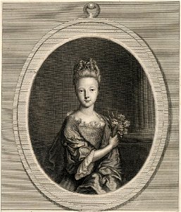 Drawing of the Duchess of La Vallière