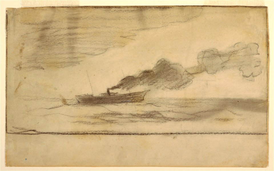 Drawing, Fishing Trawler, ca. 1881 (CH 18174743)