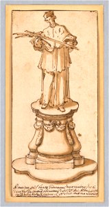 Drawing, Design for a Monument to a Cardinal, after 1720 (CH 18704665)