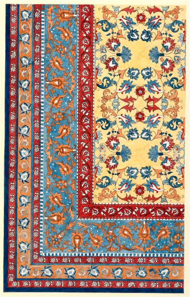 Drawing, Design for a rug, about 1905 (.) (CH 18397859)