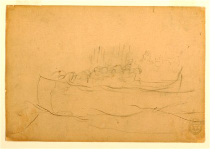 Drawing, A Dory Filled with Men, 1881–82 (CH 18174613)