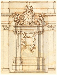 Drawing, Design for an altar of the Virgin, 1775–80 (CH 18541289)