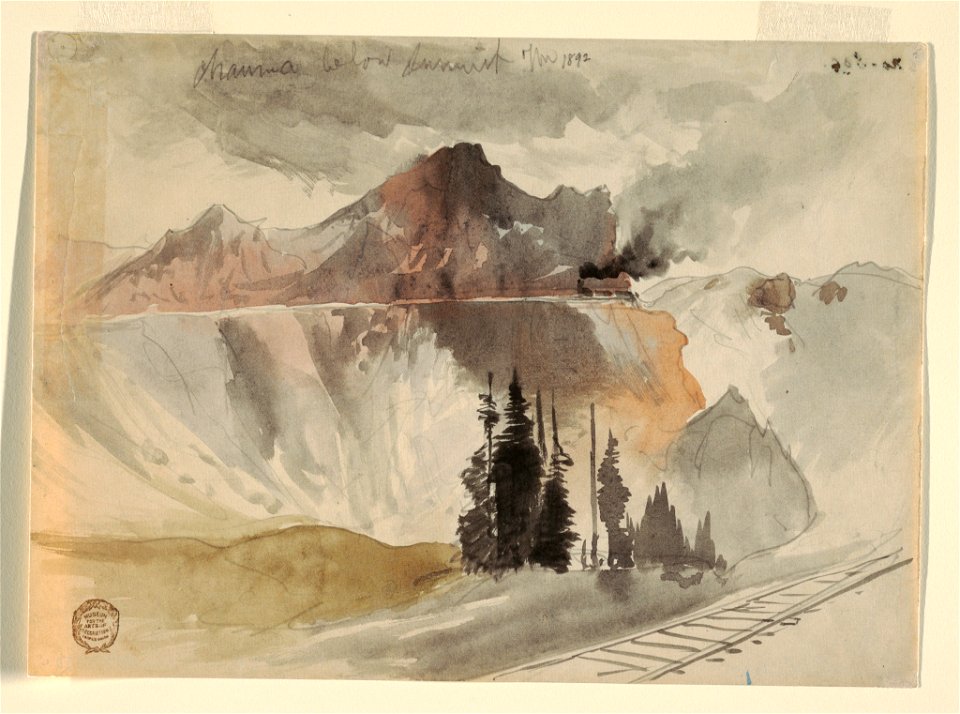 Drawing, Chama Below the Summit, 1892 (CH 18189731)