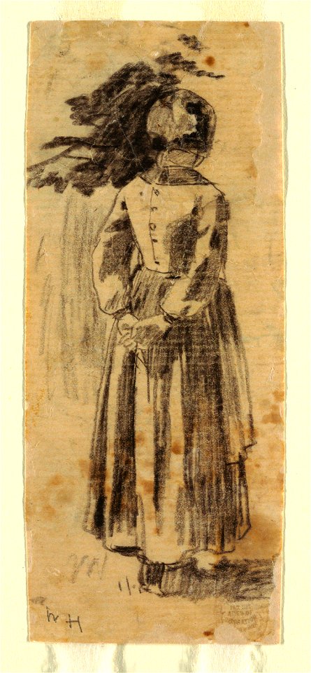 Drawing, Girl, ca. 1874 (CH 18175233)