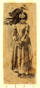 Drawing, Girl, ca. 1874 (CH 18175233)