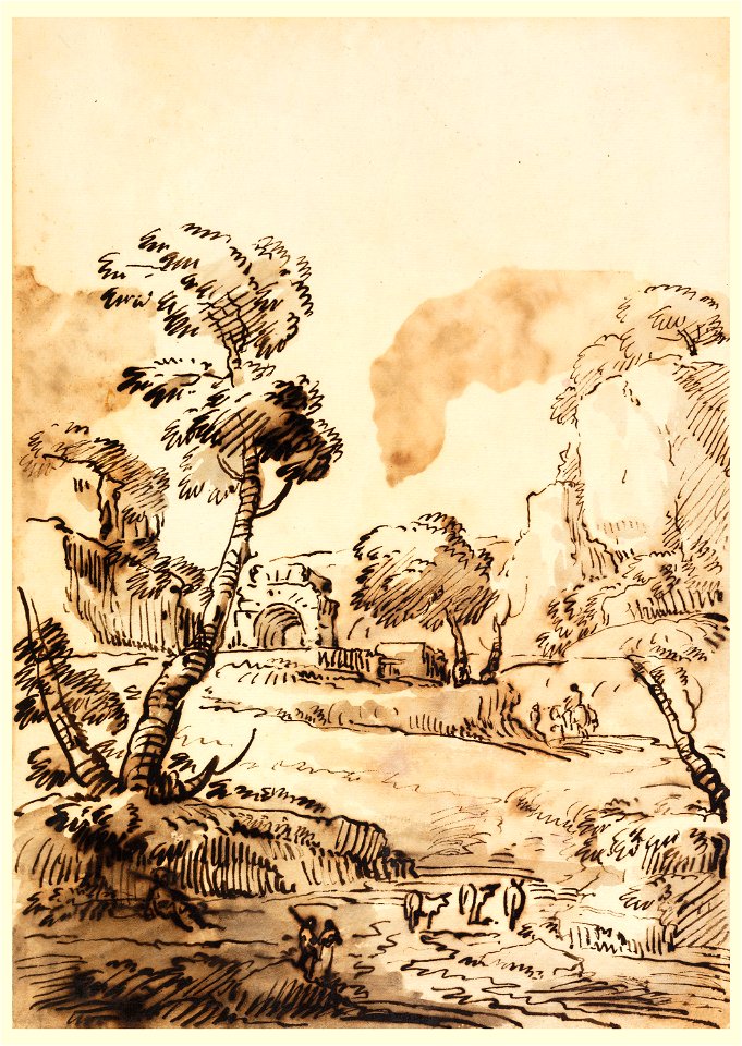Drawing, A Pastoral Landscape, 1760–1780 (CH 18124689)