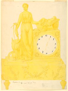 Drawing, Design for Clock, 1800–1825 (CH 18328823)