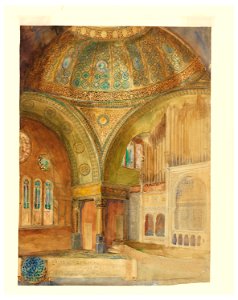Drawing, Color Scheme for Temple Israel, Brooklyn, NY, ca. 1902 (CH 18432935)