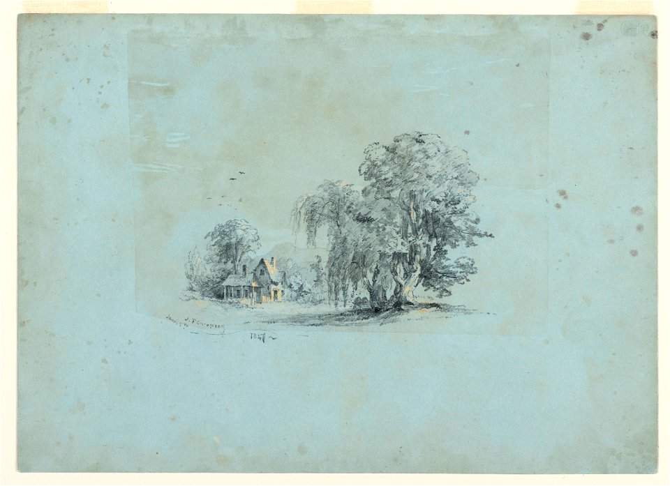Drawing, Country Scene, 1847 (CH 18608543)