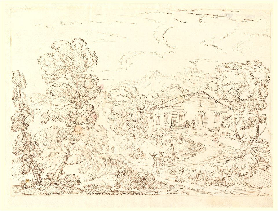 Drawing, A Trattoria in the Woods, 1760–1770 (CH 18122365)