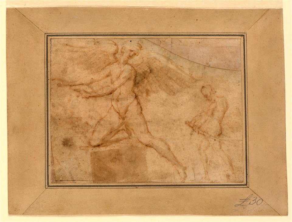 Drawing, Cupid Visiting Psyche, late 16th century (CH 18120327)