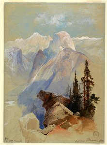 Drawing, Half Dome, Yosemite, 1873 (CH 18189629)