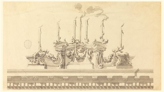 Drawing, Design for Decoration of a Ceremony, ca. 1760 (CH 18107485)
