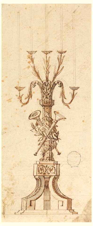 Drawing, Design for a Candelabra, ca. 1800 (CH 18110093)