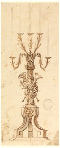 Drawing, Design for a Candelabra, ca. 1800 (CH 18110093)