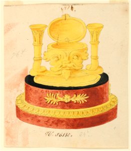 Drawing, Design for ink stand, 1800–1825 (CH 18326061)