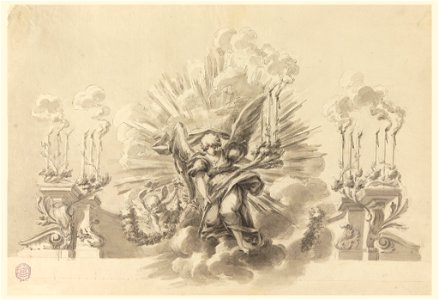 Drawing, Design for a ceremonial decoration, ca. 1760 (CH 18117119)