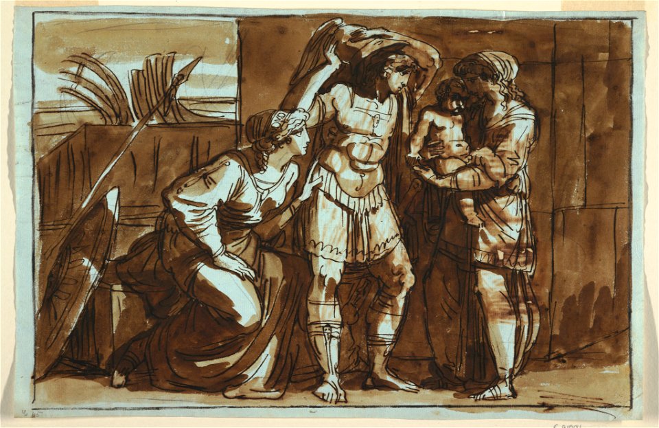Drawing, Hector's Farewell (Addio di Ettore a Andromaca), n.d. (CH 18122749)