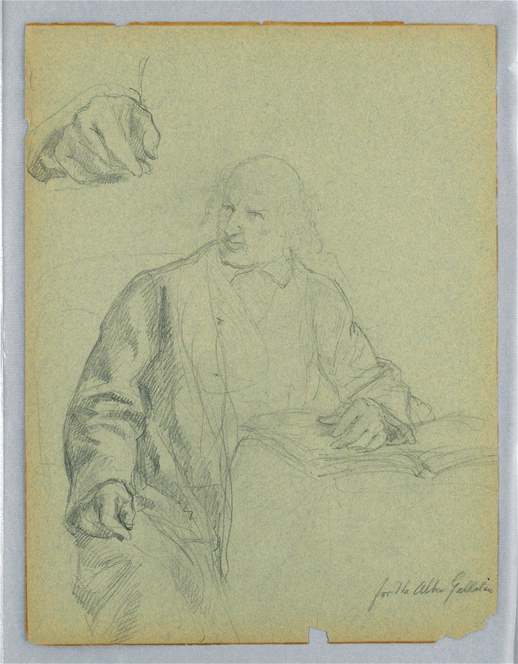 Drawing, Albert Gallatin Seated, S, 1899 (CH 18346477)