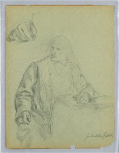 Drawing, Albert Gallatin Seated, S, 1899 (CH 18346477)