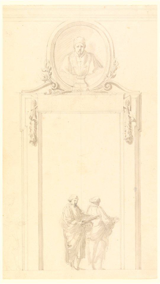 Drawing, Design for a door frame, ca. 1775 (CH 18114323)