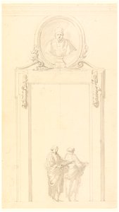 Drawing, Design for a door frame, ca. 1775 (CH 18114323)
