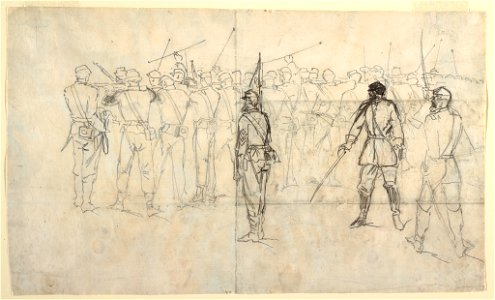 Drawing, Infantry Rifle Drill, Sickles Regiment, 1862 (CH 18173851)
