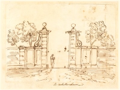 Drawing, Design for a Gate of a Villa, 1750–55 (CH 18127361)
