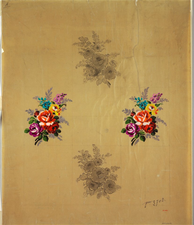 Drawing, Design for Woven Textile, 1919 (CH 18345177)