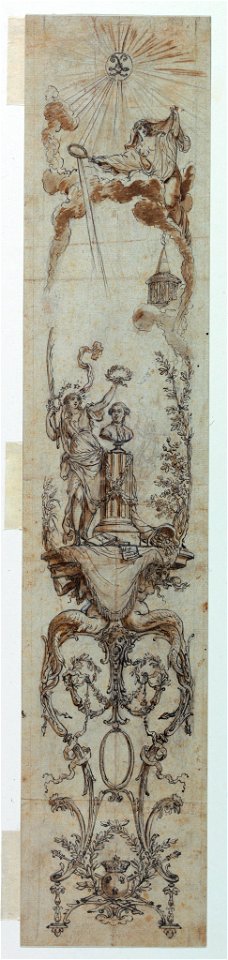 Drawing, Designs for Painted Panels with Fortune and Jacques Necker, 1788–90 (CH 18172707)