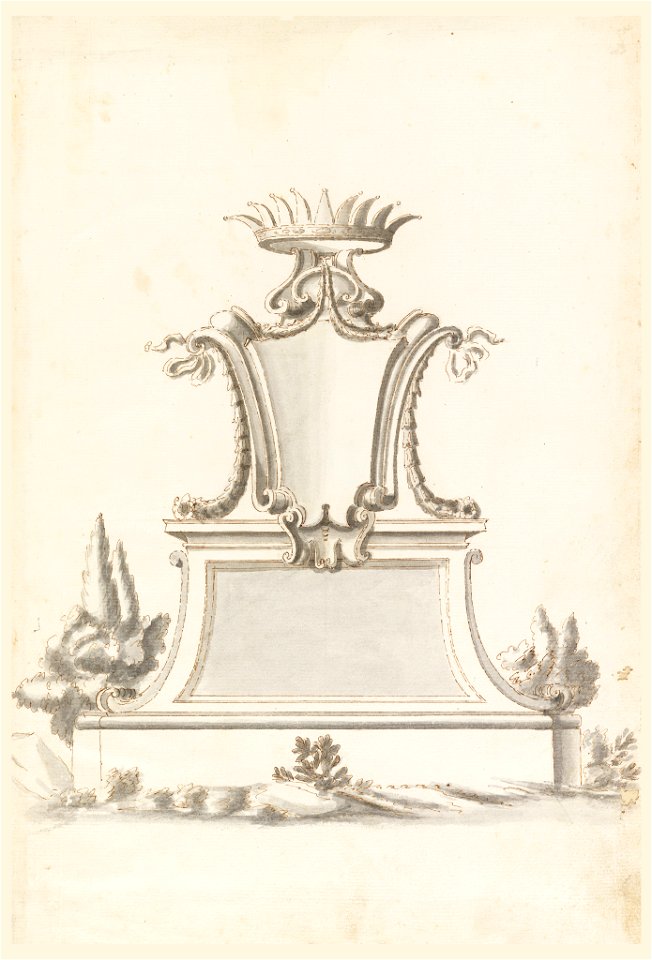 Drawing, Design for a Monument, ca. 1730 (CH 18114661)
