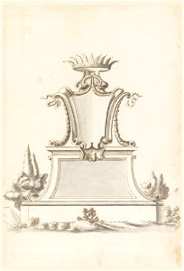 Drawing, Design for a Monument, ca. 1730 (CH 18114661)