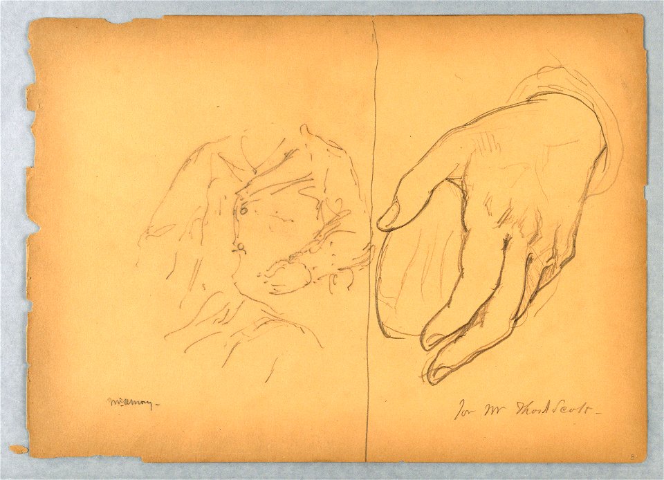 Drawing, Left- William Amory Seate, 1894 (CH 18566821)