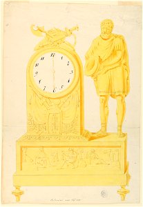 Drawing, Design for Clock, 1800–1825 (CH 18328827)